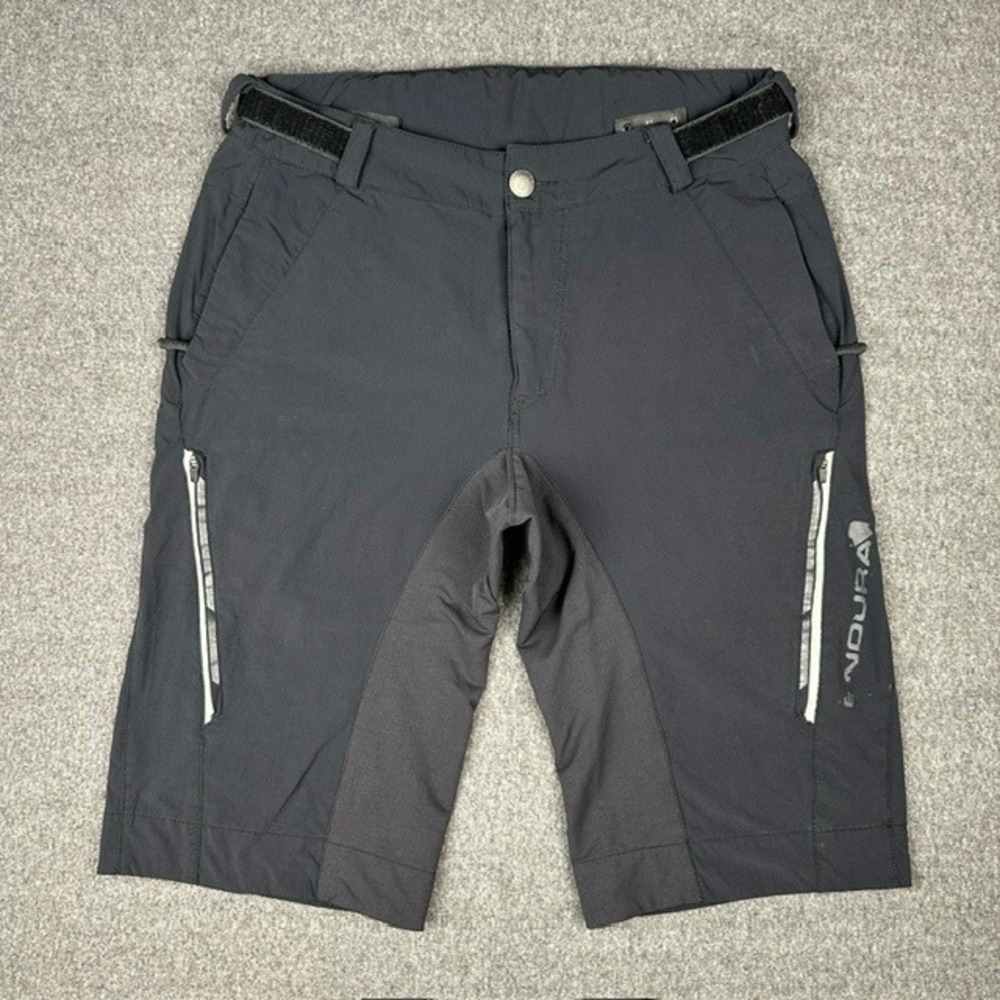Endura Singletrack Lite Mountain Bike Shorts Mens Medium Black MTB Cycling E8051